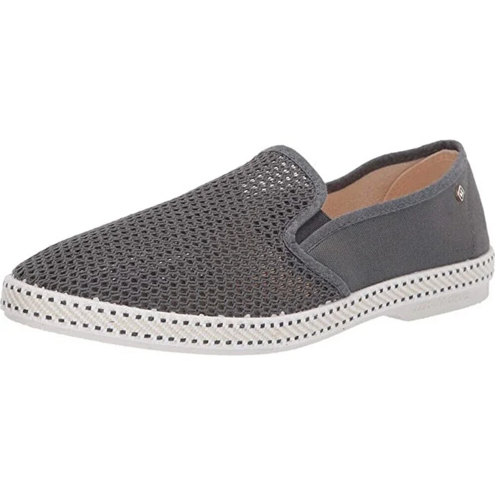 Rivieras Classic Sneakers Women's US 6.5 Anthracite Canvas Comfort Shoes JOBB488